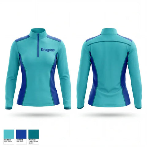 Quarter Zip Jacket, Dragons, Men's Lacrosse, Teamtime, Team time, sublimation, custom sports apparel, team uniforms, spirit wear, spiritwear, sports uniforms, custom shirts, team store, custom team store, fundraiser sports, apparel fundraiser