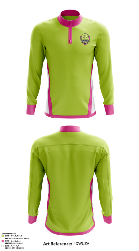 Quarter Zip Jacket, Warriors, Men's Basketball, Teamtime, Team time, sublimation, custom sports apparel, team uniforms, spirit wear, spiritwear, sports uniforms, custom shirts, team store, custom team store, fundraiser sports, apparel fundraiser