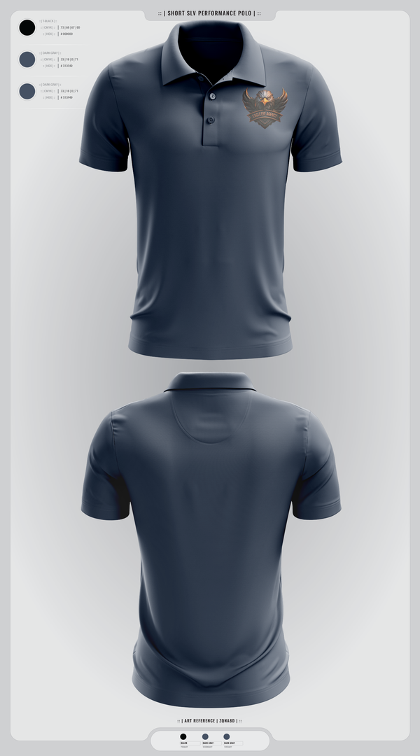 Short Sleeve Performance Polo, EAGLE EYE AGENCY, , Teamtime, Team time, sublimation, custom sports apparel, team uniforms, spirit wear, spiritwear, sports uniforms, custom shirts, team store, custom team store, fundraiser sports, apparel fundraiser