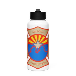 Phoenix Fire Department Stainless Steel Water Bottle with a Straw Lid