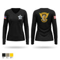 MCSO MOTORS 43333924 Women's Long Sleeve V-neck Shirt - 1