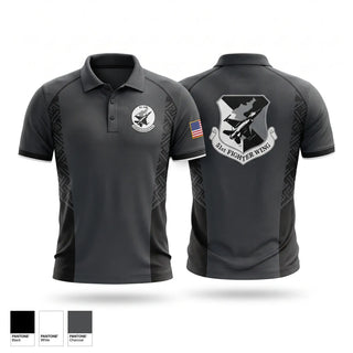 Short Sleeve Performance Polo, 51st Fighter Wing Advanced Programs Office, Air Force, Teamtime, Team time, sublimation, custom sports apparel, team uniforms, spirit wear, spiritwear, sports uniforms, custom shirts, team store, custom team store, fundraiser sports, apparel fundraiser