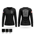 Spartanburg Methodist College Police Women's Long Sleeve V-neck Shirt - 1