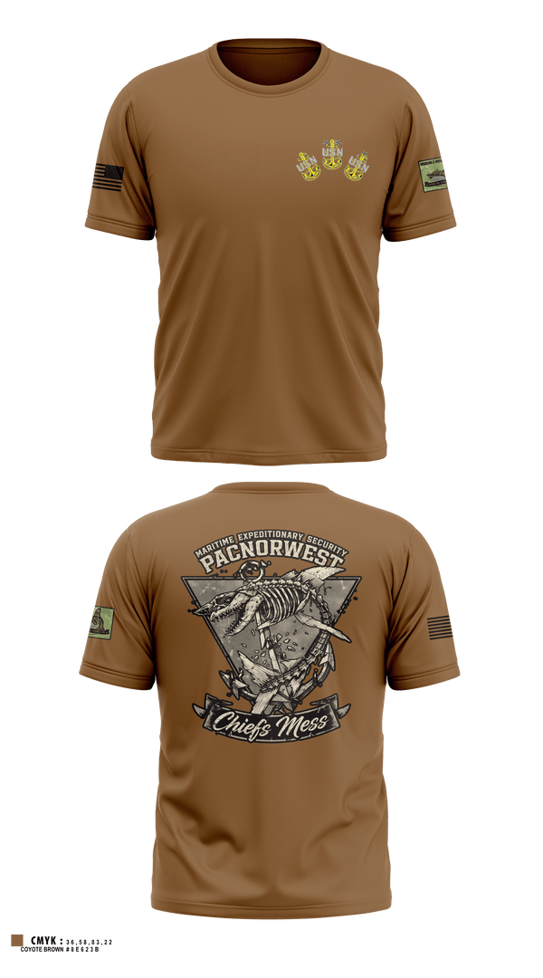 Short Sleeve Performance Shirt, MES PACNORWEST HVU  Chiefs Mess, Navy, Teamtime, Team time, sublimation, custom sports apparel, team uniforms, spirit wear, spiritwear, sports uniforms, custom shirts, team store, custom team store, fundraiser sports, apparel fundraiser