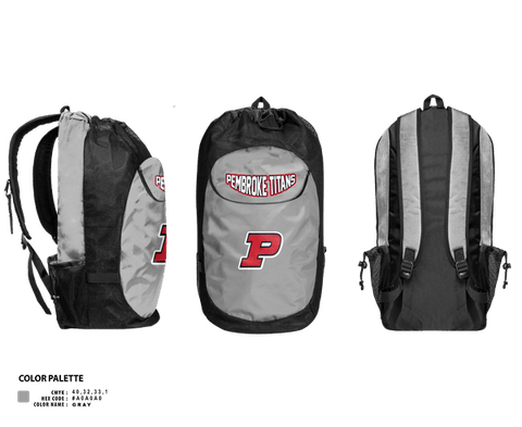 Gear Bag, Pembroke Titans Football And Cheer, , Teamtime, Team time, sublimation, custom sports apparel, team uniforms, spirit wear, spiritwear, sports uniforms, custom shirts, team store, custom team store, fundraiser sports, apparel fundraiser