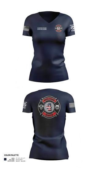Womens Short Sleeve Vneck Shirt, Gallatin Fire Department Station 4, Fire Department, Teamtime, Team time, sublimation, custom sports apparel, team uniforms, spirit wear, spiritwear, sports uniforms, custom shirts, team store, custom team store, fundraiser sports, apparel fundraiser