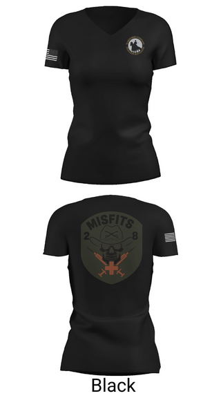 Womens Short Sleeve Vneck Shirt, 2-8 Cav, HHC, Medic Platoon, , Teamtime, Team time, sublimation, custom sports apparel, team uniforms, spirit wear, spiritwear, sports uniforms, custom shirts, team store, custom team store, fundraiser sports, apparel fundraiser