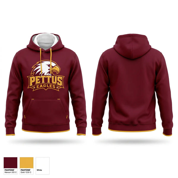 Hoodie, Pettus Eagles, , Teamtime, Team time, sublimation, custom sports apparel, team uniforms, spirit wear, spiritwear, sports uniforms, custom shirts, team store, custom team store, fundraiser sports, apparel fundraiser