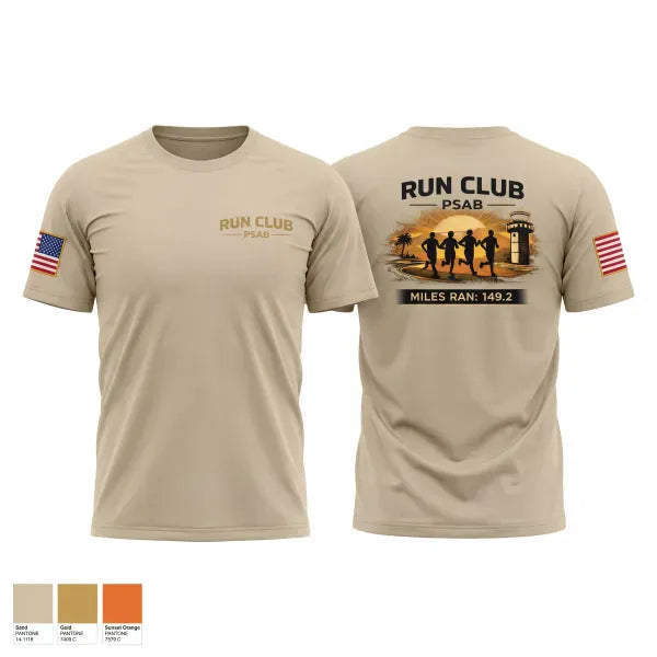 Old School Cotton Feel Shirt, RUN CLUB (PSAB), Air Force, Teamtime, Team time, sublimation, custom sports apparel, team uniforms, spirit wear, spiritwear, sports uniforms, custom shirts, team store, custom team store, fundraiser sports, apparel fundraiser
