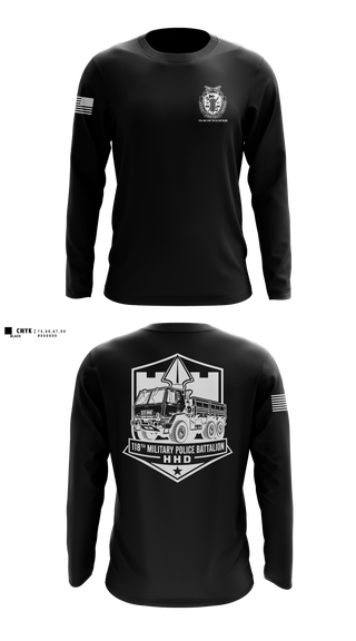 Long Sleeve Performance Shirt, 118th Military Police Battalion, National Guard, Teamtime, Team time, sublimation, custom sports apparel, team uniforms, spirit wear, spiritwear, sports uniforms, custom shirts, team store, custom team store, fundraiser sports, apparel fundraiser