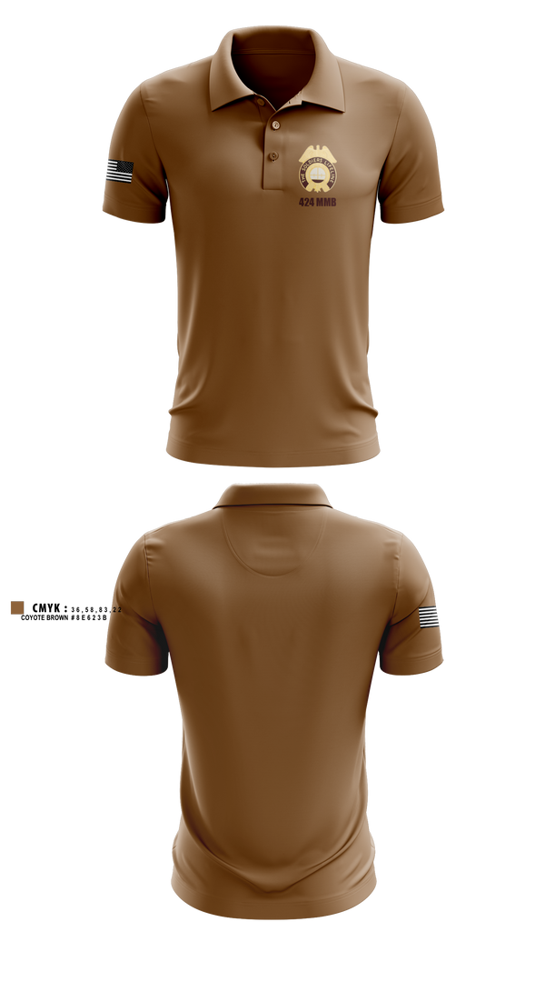 Short Sleeve Performance Polo, 424th MMB, Army, Teamtime, Team time, sublimation, custom sports apparel, team uniforms, spirit wear, spiritwear, sports uniforms, custom shirts, team store, custom team store, fundraiser sports, apparel fundraiser