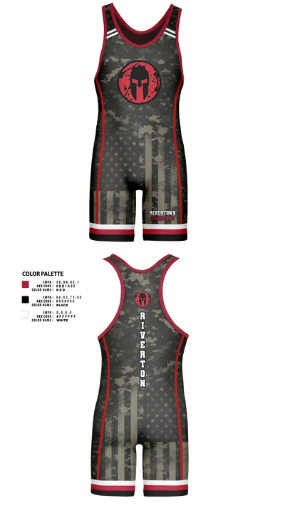 Riverton Middle School Wrestling 11230413 Wrestling Singlet - 127