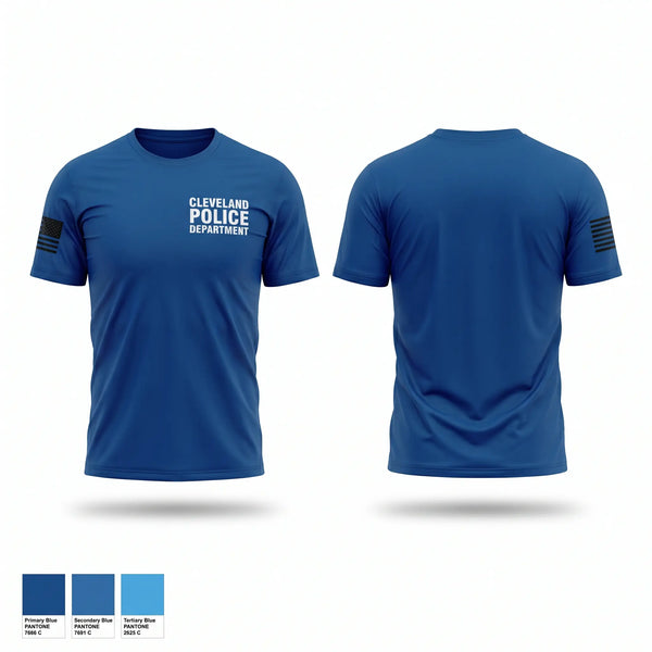 Short Sleeve Performance Shirt, Cleveland Police Department, Police, Teamtime, Team time, sublimation, custom sports apparel, team uniforms, spirit wear, spiritwear, sports uniforms, custom shirts, team store, custom team store, fundraiser sports, apparel fundraiser