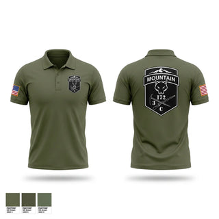 Short Sleeve Performance Polo, C-CO 3/172 INF MTN, National Guard, Teamtime, Team time, sublimation, custom sports apparel, team uniforms, spirit wear, spiritwear, sports uniforms, custom shirts, team store, custom team store, fundraiser sports, apparel fundraiser
