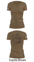 4th Combat Engineer Battalion A Co 69911625 Women's Short Sleeve V-neck Shirt - 8