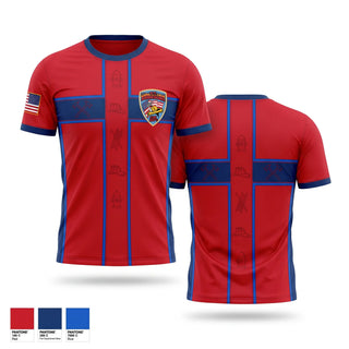 Short Sleeve Performance Shirt, St. Boni, Fire Department, Teamtime, Team time, sublimation, custom sports apparel, team uniforms, spirit wear, spiritwear, sports uniforms, custom shirts, team store, custom team store, fundraiser sports, apparel fundraiser