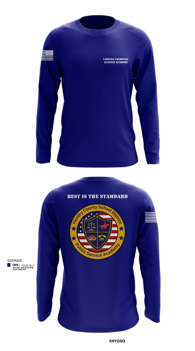LaBelle Criminal Justice Academy 31997557 Long Sleeve Performance Shirt 102