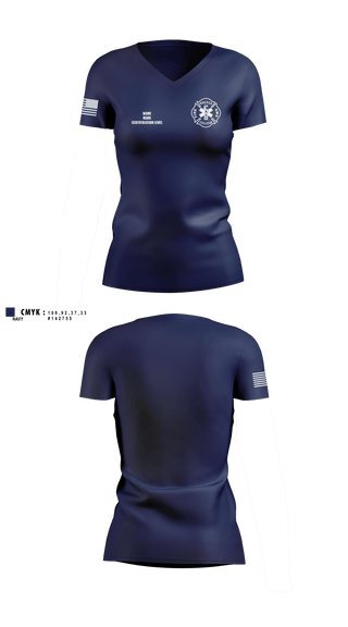 Womens Short Sleeve Vneck Shirt, Odessa College Fire/EMS, Fire Department, Teamtime, Team time, sublimation, custom sports apparel, team uniforms, spirit wear, spiritwear, sports uniforms, custom shirts, team store, custom team store, fundraiser sports, apparel fundraiser