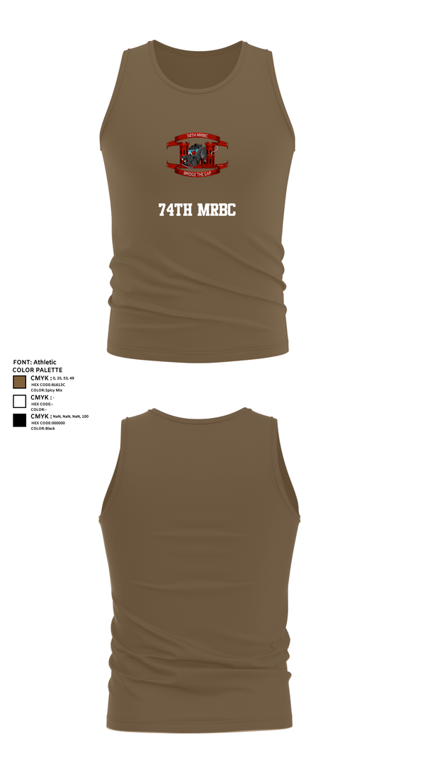 Tank Top, 74th MRBC, , Teamtime, Team time, sublimation, custom sports apparel, team uniforms, spirit wear, spiritwear, sports uniforms, custom shirts, team store, custom team store, fundraiser sports, apparel fundraiser