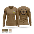 Corry Station Chiefs Women's Long Sleeve V-neck Shirt - 1