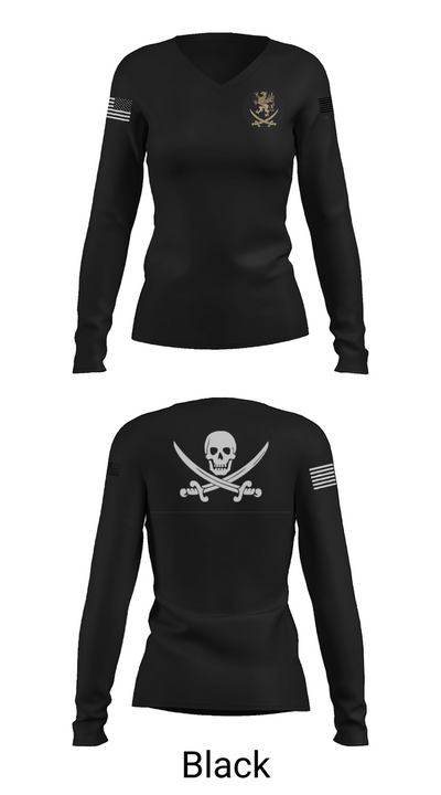 321 CRS 14466918 Women's Long Sleeve V-neck Shirt - 37