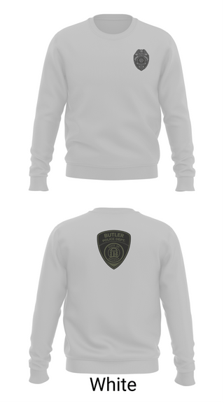 Crew Neck Sweatshirt, Butler Police Department, Police, Teamtime, Team time, sublimation, custom sports apparel, team uniforms, spirit wear, spiritwear, sports uniforms, custom shirts, team store, custom team store, fundraiser sports, apparel fundraiser