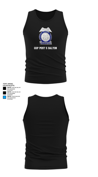 Tank Top, GSP POST 5 DALTON, Police, Teamtime, Team time, sublimation, custom sports apparel, team uniforms, spirit wear, spiritwear, sports uniforms, custom shirts, team store, custom team store, fundraiser sports, apparel fundraiser