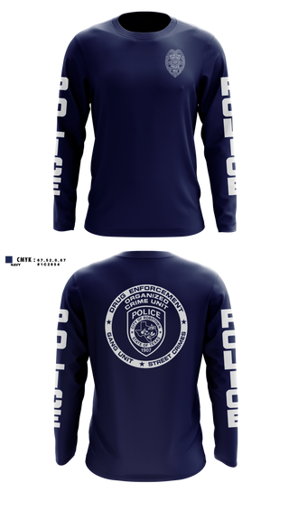 Long Sleeve Performance Shirt, Robstown Police Department Organized Crime Unit, Police, Teamtime, Team time, sublimation, custom sports apparel, team uniforms, spirit wear, spiritwear, sports uniforms, custom shirts, team store, custom team store, fundraiser sports, apparel fundraiser