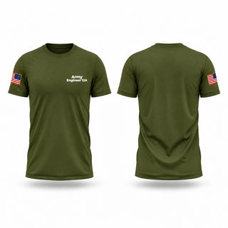 Short Sleeve Performance Shirt, Army Engineer 12A, Army, Teamtime, Team time, sublimation, custom sports apparel, team uniforms, spirit wear, spiritwear, sports uniforms, custom shirts, team store, custom team store, fundraiser sports, apparel fundraiser