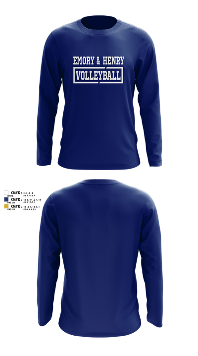 Emory & Henry Volleyball 34744696 Long Sleeve Performance Shirt 7