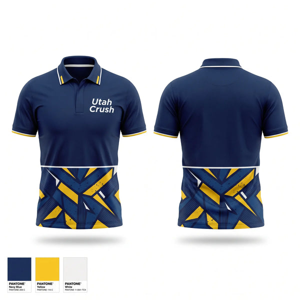 Short Sleeve Performance Polo, Utah Crush, Baseball, Teamtime, Team time, sublimation, custom sports apparel, team uniforms, spirit wear, spiritwear, sports uniforms, custom shirts, team store, custom team store, fundraiser sports, apparel fundraiser