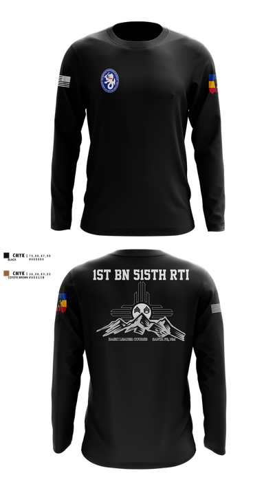 1st BN 515th RTI 17257625 Long Sleeve Performance Shirt 6