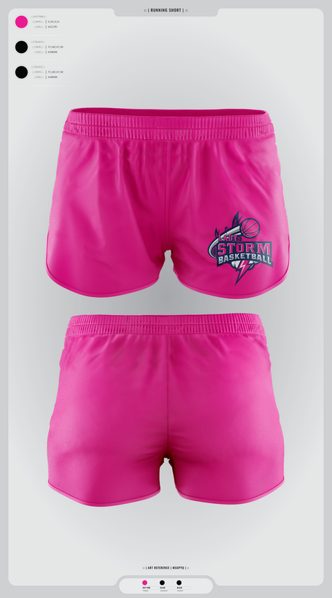 Womens Shorts, Lady Storm, Women's Basketball, Teamtime, Team time, sublimation, custom sports apparel, team uniforms, spirit wear, spiritwear, sports uniforms, custom shirts, team store, custom team store, fundraiser sports, apparel fundraiser