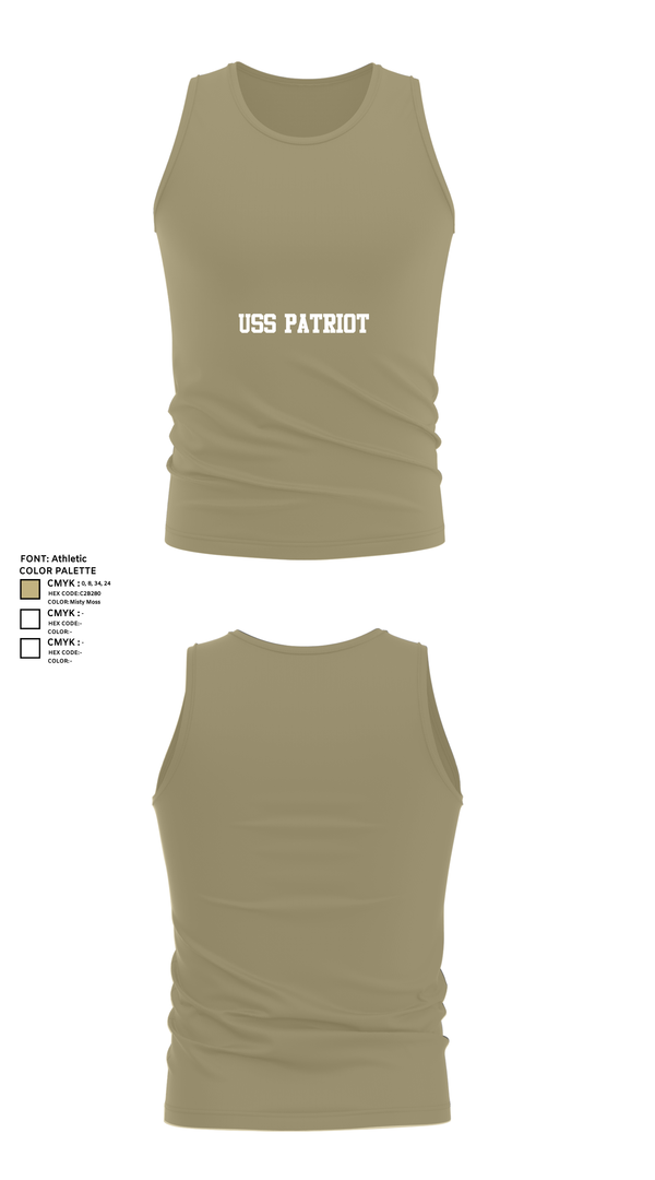 Tank Top, USS PATRIOT, Navy, Teamtime, Team time, sublimation, custom sports apparel, team uniforms, spirit wear, spiritwear, sports uniforms, custom shirts, team store, custom team store, fundraiser sports, apparel fundraiser