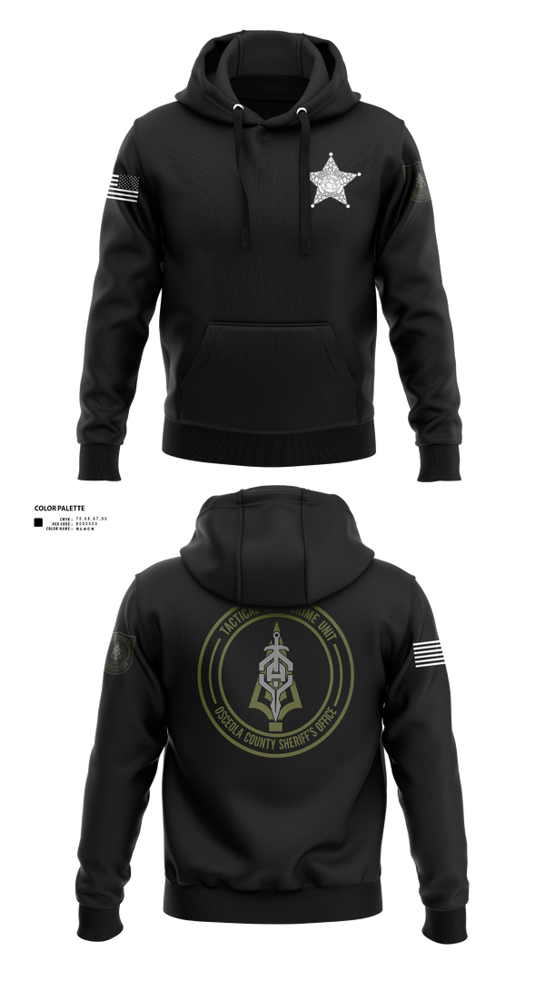 Hoodie, OCSO TAC UNIT, Police, Teamtime, Team time, sublimation, custom sports apparel, team uniforms, spirit wear, spiritwear, sports uniforms, custom shirts, team store, custom team store, fundraiser sports, apparel fundraiser