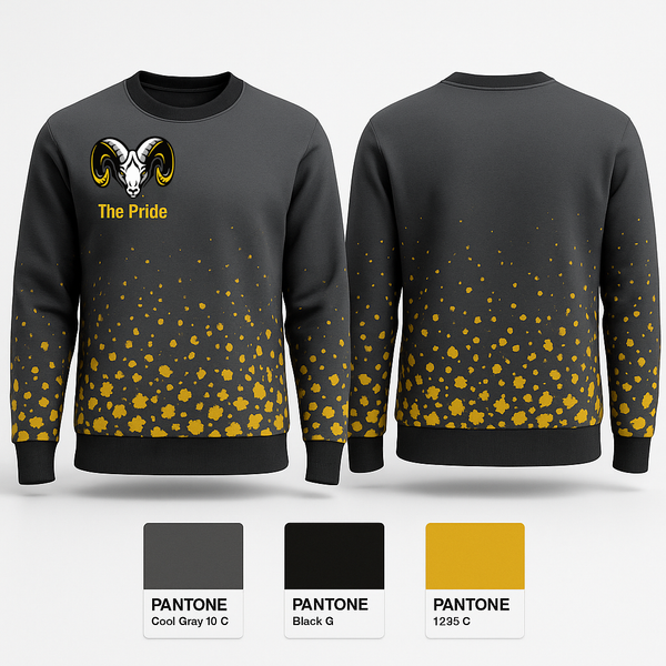 Crew Neck Sweatshirt, The Pride, Track & Field, Teamtime, Team time, sublimation, custom sports apparel, team uniforms, spirit wear, spiritwear, sports uniforms, custom shirts, team store, custom team store, fundraiser sports, apparel fundraiser