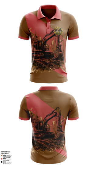 Short Sleeve Performance Polo, 252 EngineersWatkins Excavation, , Teamtime, Team time, sublimation, custom sports apparel, team uniforms, spirit wear, spiritwear, sports uniforms, custom shirts, team store, custom team store, fundraiser sports, apparel fundraiser