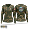 Combat Logistics Company 33 Women's Long Sleeve V-neck Shirt - 1