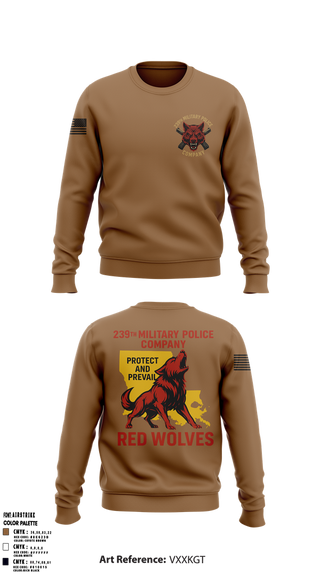Crew Neck Sweatshirt, 239th Military Police Company, National Guard, Teamtime, Team time, sublimation, custom sports apparel, team uniforms, spirit wear, spiritwear, sports uniforms, custom shirts, team store, custom team store, fundraiser sports, apparel fundraiser