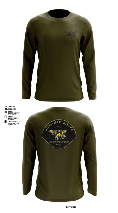 Roseville E.R.T. 91659020 Long Sleeve Performance Shirt 101
