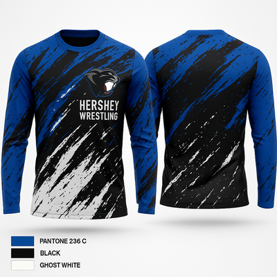 Hershey Wrestling 1775293 Long Sleeve Performance Shirt 1
