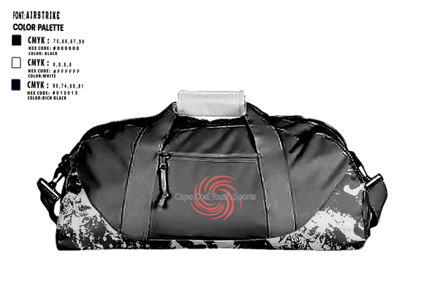 Duffle Bag, War Dogs Travel Flag Football, Men's Basketball, Teamtime, Team time, sublimation, custom sports apparel, team uniforms, spirit wear, spiritwear, sports uniforms, custom shirts, team store, custom team store, fundraiser sports, apparel fundraiser