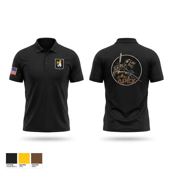 Short Sleeve Performance Polo, A Co. 11th Cyber Warfare BN, Army, Teamtime, Team time, sublimation, custom sports apparel, team uniforms, spirit wear, spiritwear, sports uniforms, custom shirts, team store, custom team store, fundraiser sports, apparel fundraiser