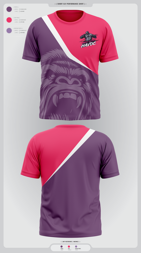 Short Sleeve Performance Shirt, West texas Havoc, Baseball, Teamtime, Team time, sublimation, custom sports apparel, team uniforms, spirit wear, spiritwear, sports uniforms, custom shirts, team store, custom team store, fundraiser sports, apparel fundraiser