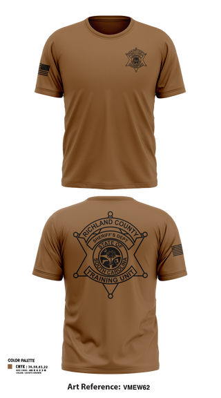 Old School Cotton Feel Shirt, Richland County Sheriff's Department Training Unit, Police, Teamtime, Team time, sublimation, custom sports apparel, team uniforms, spirit wear, spiritwear, sports uniforms, custom shirts, team store, custom team store, fundraiser sports, apparel fundraiser