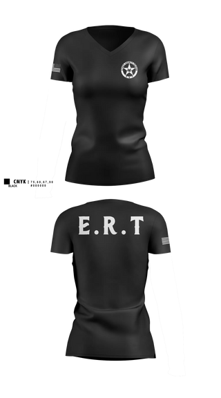Womens Short Sleeve Vneck Shirt, Otero county prison, Police, Teamtime, Team time, sublimation, custom sports apparel, team uniforms, spirit wear, spiritwear, sports uniforms, custom shirts, team store, custom team store, fundraiser sports, apparel fundraiser
