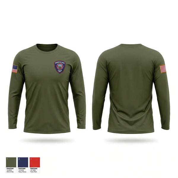 Long Sleeve Performance Shirt, Prairie du Chien Police Department, Police, Teamtime, Team time, sublimation, custom sports apparel, team uniforms, spirit wear, spiritwear, sports uniforms, custom shirts, team store, custom team store, fundraiser sports, apparel fundraiser