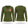 Coates Bend Fire & Rescue Women's Long Sleeve V-neck Shirt - 1