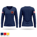 Palisade Fire Department Women's Long Sleeve V-neck Shirt - 1