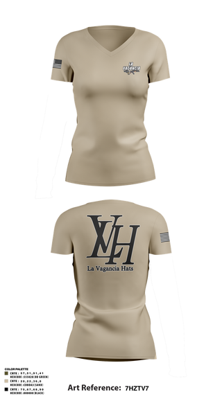 Womens Short Sleeve Vneck Shirt, La Vagancia Hats, , Teamtime, Team time, sublimation, custom sports apparel, team uniforms, spirit wear, spiritwear, sports uniforms, custom shirts, team store, custom team store, fundraiser sports, apparel fundraiser